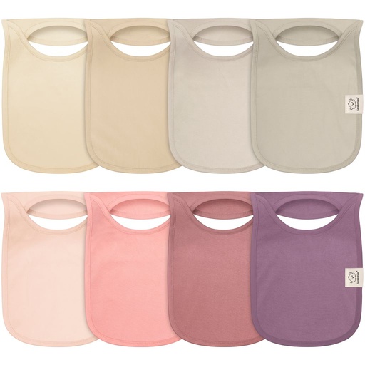 [KB-HLDB-DAH] Keababies Paquete de 8 baberos Hallo Drool (Dahlia), color: Dahlia
