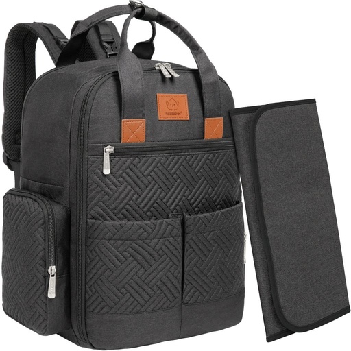 [KB-BRDB-CHA] Keababies Mochila de pañales Bree (carbón), color: carbón