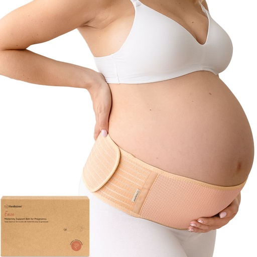 [KB004-001] Keababies Cinturón de soporte para embarazadas Ease (Classic Ivory), Talla: M/L / Color: Classic Ivory