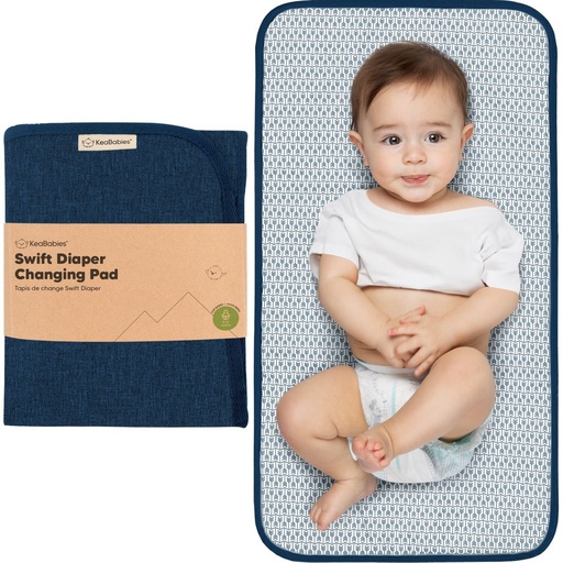 [KB-DMSW-NBL] Keababies Cambiador Portatil de Pañales Swift (azul marino), color: azul marino