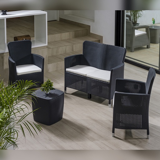 [485-GRI] JUEGO DE MUEBLE CAPRI CONFORT GRI 2, MQ