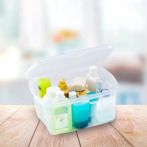 [4162] CAJA RECTANGULAR MULTIUSO 06 LITROS NATURAL