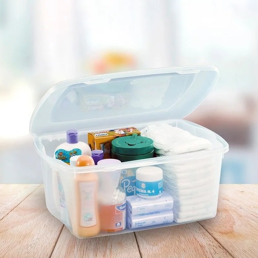 [4171] CAJA RECTANGULAR MULTIUSO 12 LITROS NATURAL