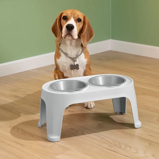 [13825] COMEDERO PERRO ALTO M GRIS HIELO