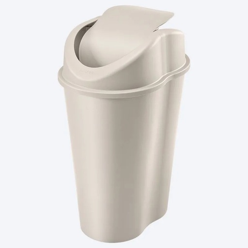 [7193] PAPELERA STYLO TV 50 LT CREMA