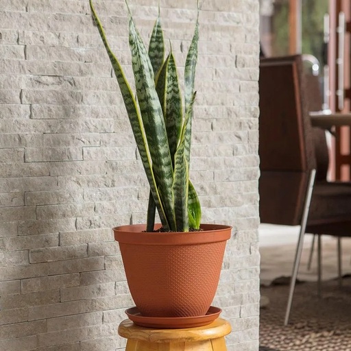 [12994] MACETERO RED RAFIA 25CM TERRACOTA