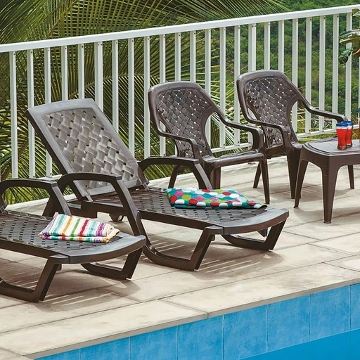 [7866] CHAISE LONGUE ARRECIFE MARRON