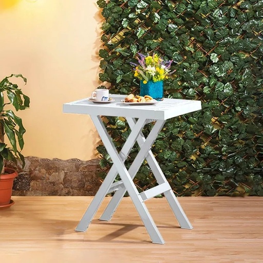 [12676] MESA BARU PLEGABLE 65X50CM GRIS HIELO