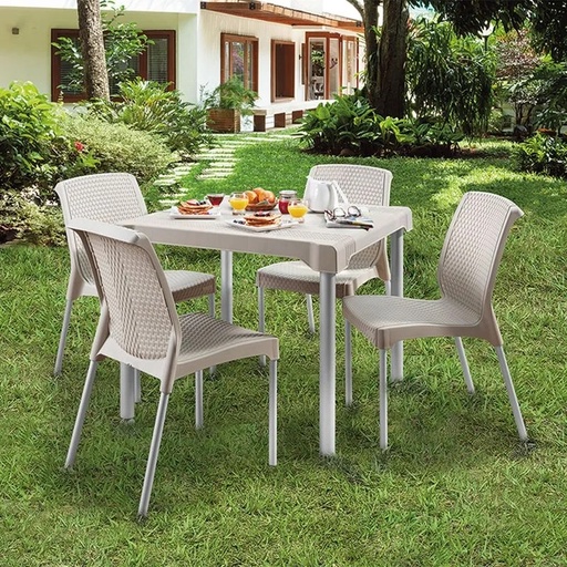 [9407] SILLA SHIA SIN BRAZO TAUPE