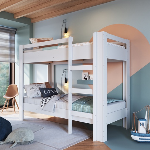 [BI020BCBC] CAMAROTE INFANTIL SLIM BLANCO 190X80 , BI020BCBC