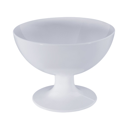 [10112/0007] COPA POSTRE DE PLÁSTICO 150 ML BLANCO