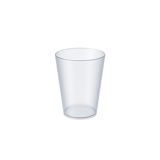 [20201/0009] VASO DE PLÁSTICO RETRO 300 ML CRISTAL